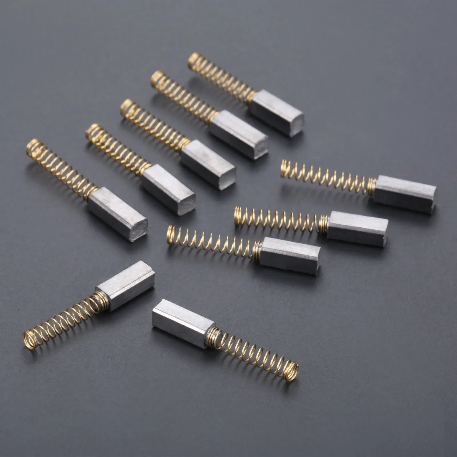 10Pcs 4.5mm*4mm*11mm Wire Sewing Machine Carbon Motor Brushes Fits Home Sewing Machines Sewing Accessories Graphite + Copper Oasis Select