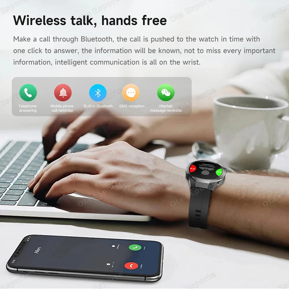 Ola Esporte Men's Smartwatch – Bluetooth Call, ECG & AMOLED