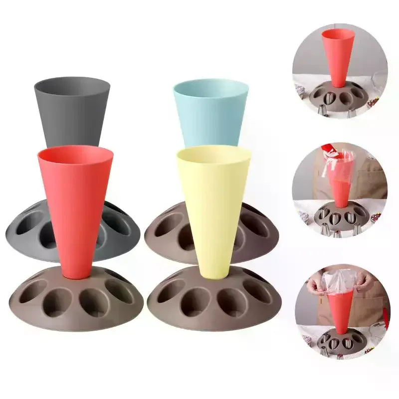 Kitchen Storage Rack for Piping Bags And Nozzles Cake Decorating Tool Pastry Baking Accessories Nozzles Placement Holder Oasis Select