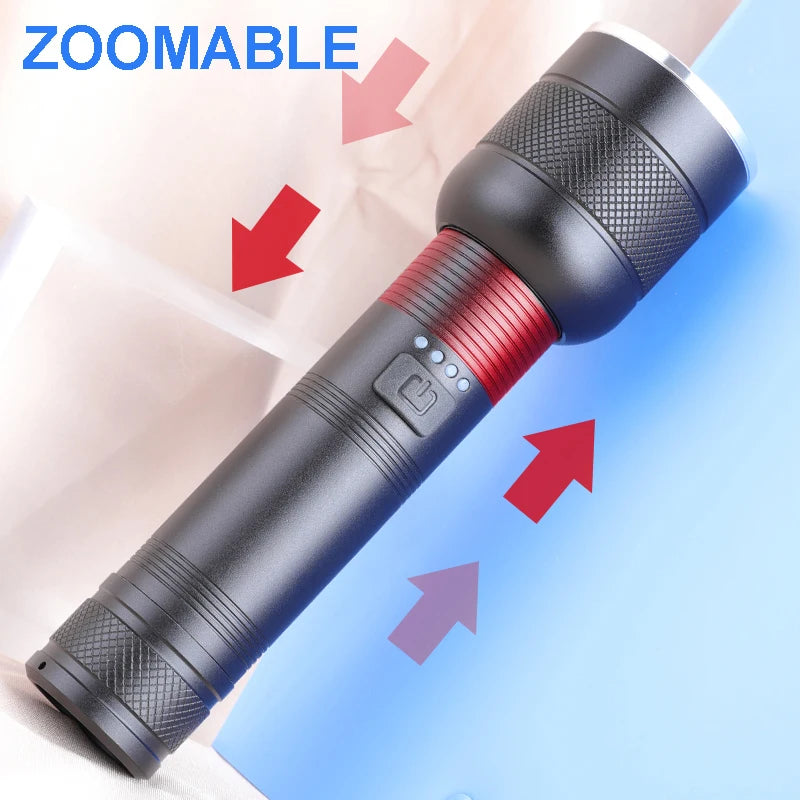 POCKETMAN XHP50 LED Tactical Flashlight – Rechargeable Torch