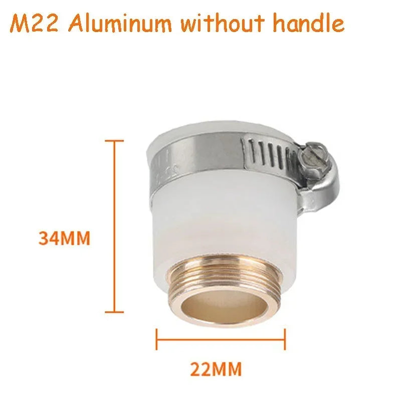 Water Faucet Connector Threaded Connector Washing Machine Faucet Converter Garden Hydrant Adapter Kitchen Bathroom Accessories Oasis Select 22-Aluminum