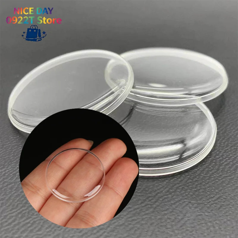Watch Acrylic Crystal Watch Lens Organic Glass Mirror Replacement Parts 28MM-32.2MM @#X Oasis Select