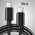 60W 5A USB C to Type C fast charging data cable USB Type C to Type-C nylon braided fast charging charger adapter cable 1m 3m Oasis Select Type-C to Type-c 3m