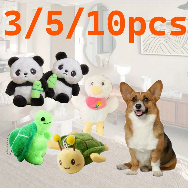 5pcs Dog Toy Animals Shape Bite Resistant Toys Dog Toys for Small Large Dogs Puppy Pets Training Accessories Oasis Select