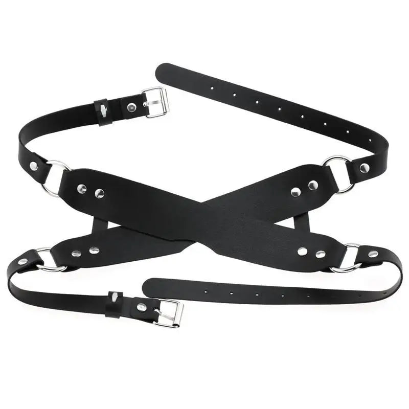 Eye Mask Sex Bondage Adult Game Couples Leather Harness Mask Wearable Costumes For Women Men Cosplay Toys Face Masks Sex Toys Oasis Select