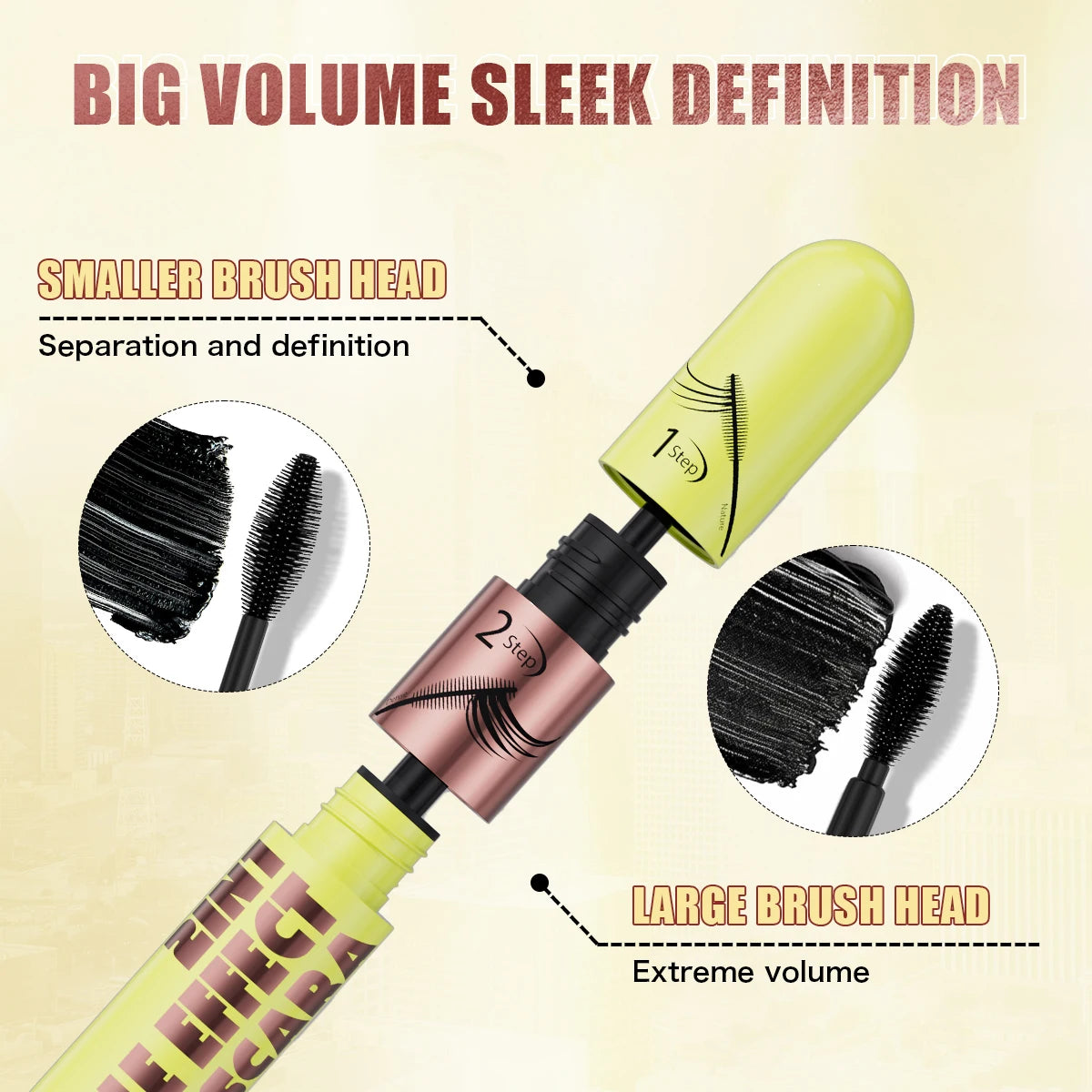 Hello Kiss 4D Black Mascara – Volumizing, Curling & Waterproof