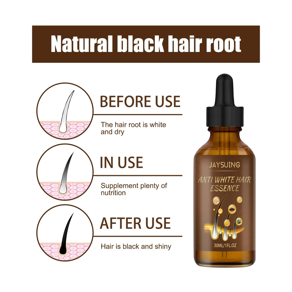 Jaysuing Anti-Grey Hair Serum – Nourishing Essence Oil 30ml Hair Essence Serum Oasis Select