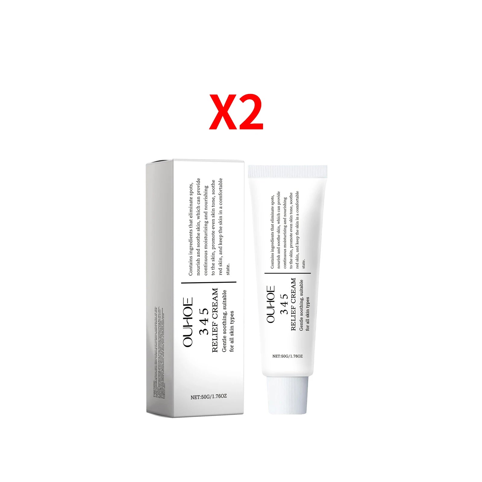 345 Face Cream Antioxidant Relief Cream Soothing Hydrating Repair Acne Moisturizing and Calming Lifting Korean Skin Care Product Oasis Select Buy 1 Get 1 Free