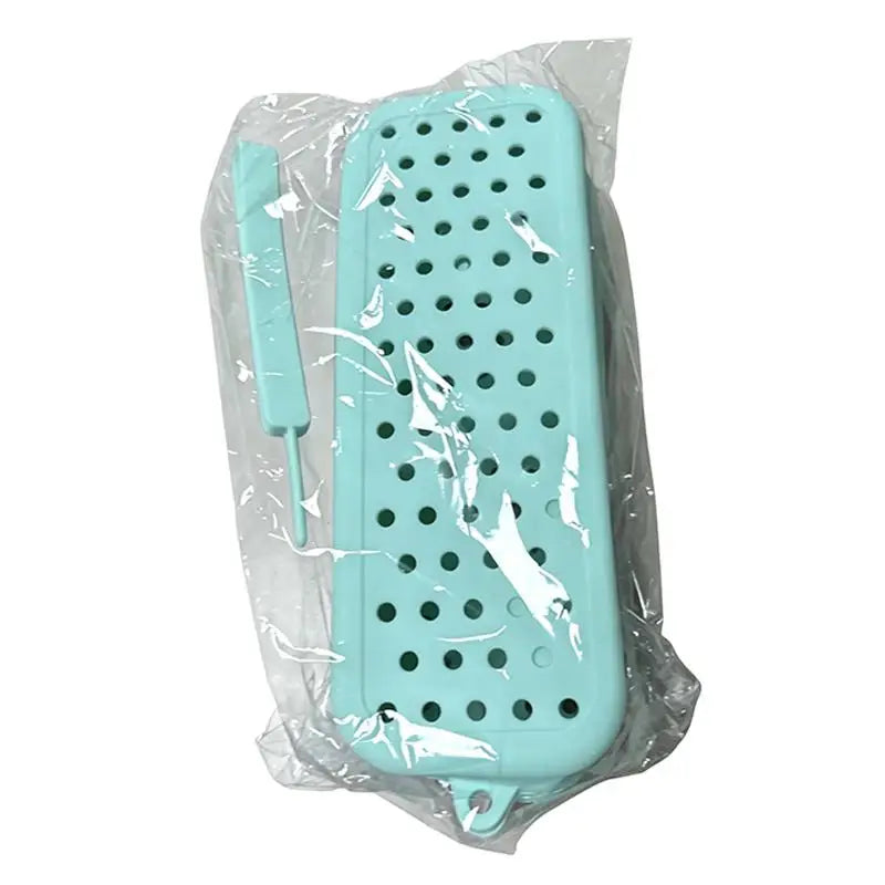 Portable Silicone Swim Goggle Case Perforated Breathable Eyeglasses Storage Bag Durable Swimming Goggles Protection Travel Use Oasis Select light green A3