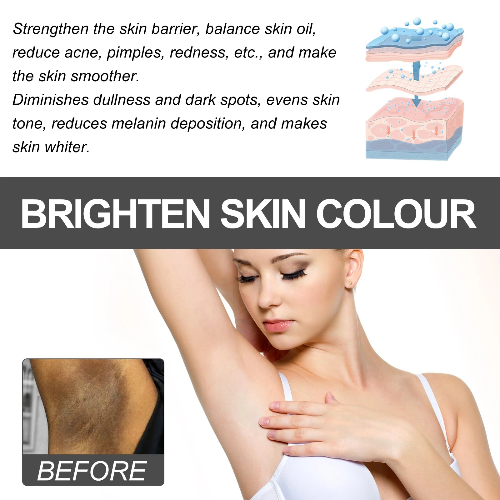 Dark Spot Brightening Cream – Underarms, Thighs & Joints Skin Brightening Cream Oasis Select