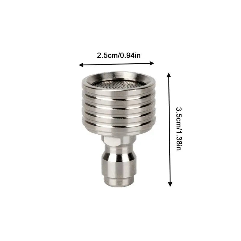 High Pressure 1/4 Interface Quick Connect Water Sprinkler Washing Nozzle Stainless Steel Shower Blades Wash Cars Irrigation Tool Oasis Select