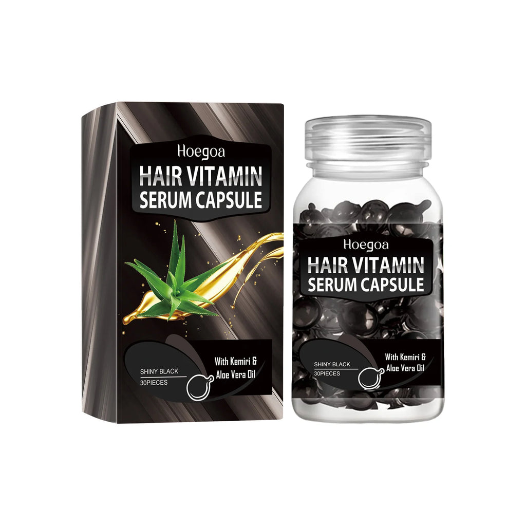 Smooth Hair Vitamin Capsule Repairing Frizzy Dry Improve Split Hair Restore Soft Shiny Moroccan Nourishing Hair Care Essence Oasis Select Aloe