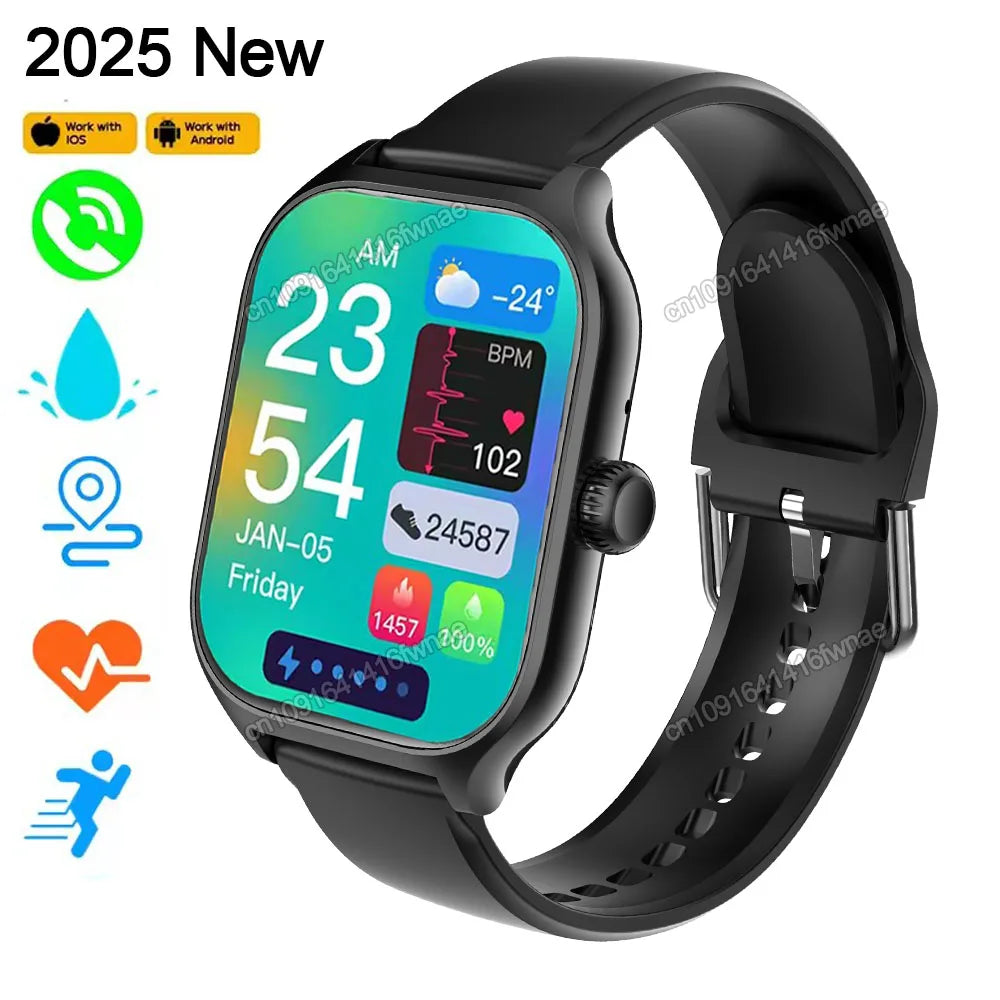 2.01" Smart Watch – Bluetooth Calls, Heart Rate & Fitness Tracker