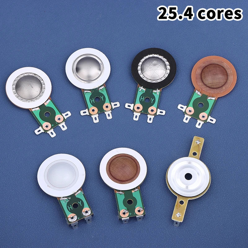 25.4MM Tweeters Voice Coil Round Speaker Treble Coil Replacement Horn Titanium Film Copper Clad Alumium Diaphragm Oasis Select