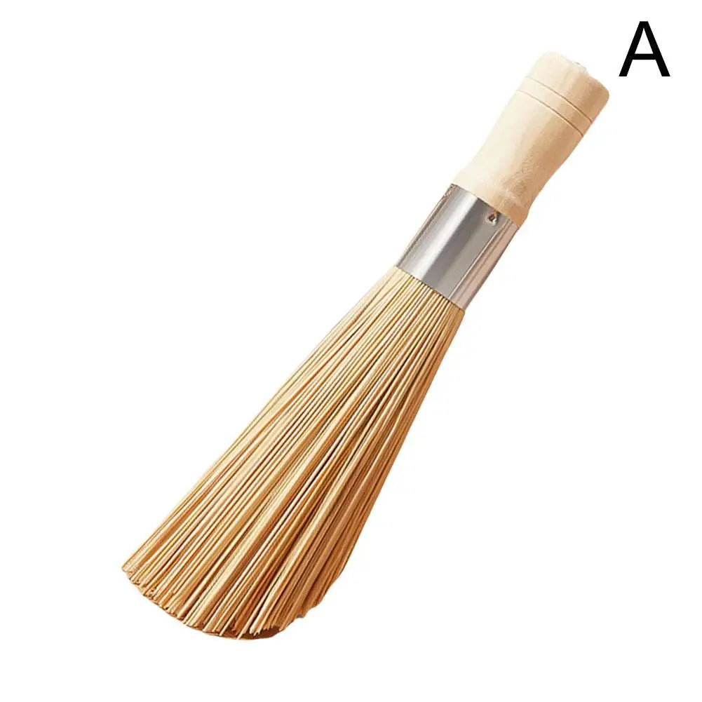 Natural Bamboo Pot Brush Long Handle Wok Cleaning Brush Dish Brush Dish Scrubber Cleaning Tool Pot Pan Cleaner Home Restaurant Oasis Select A