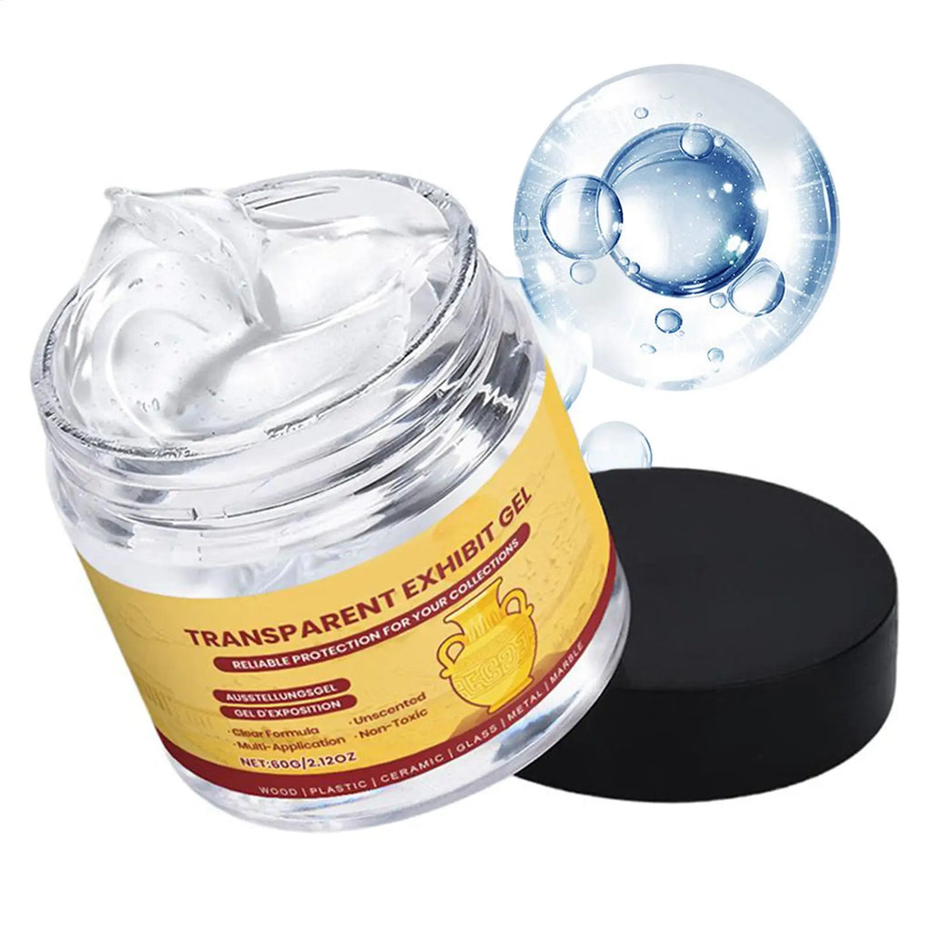 60g Museum Gel Clear Removable Museum Paste Putty Wax Removable Reusable No Residues Clear Adhesive Exhibits Putty Clear Gel Oasis Select