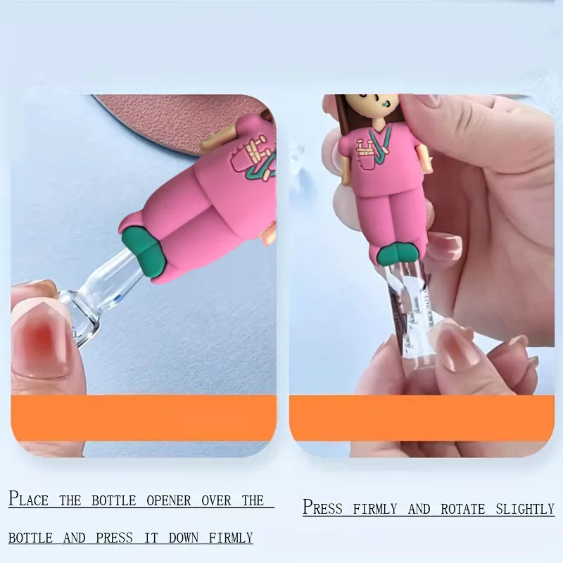 Ampoule opener keychain, syringe shaped cutter, nurse doctor ampoule opener aid, medicine bottle crusher Oasis Select