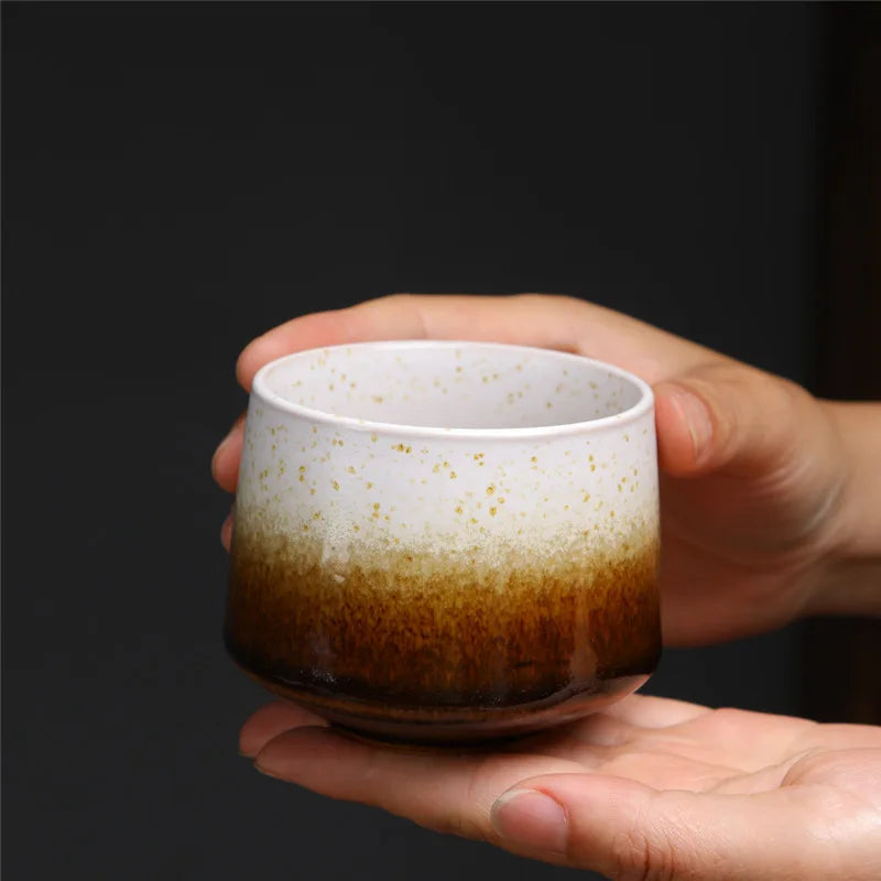 200ml Gradient Ceramic Coffee Cup - Espresso Cup + Latte Cup + Milk Mug, Heat-Resistant Matte Glaze Teacup for Cafes & Home Use Oasis Select