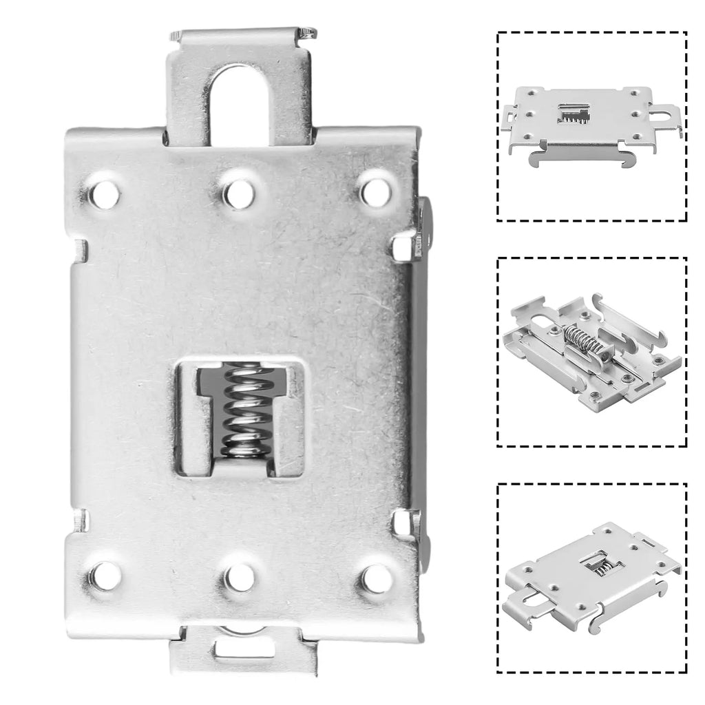 DIN 35mm Relay Mounting Bracket Fixed Power Switch Guide Rail Buckle Solid State Relay Clip Clamp For C45 Rail Mount Adapter Oasis Select