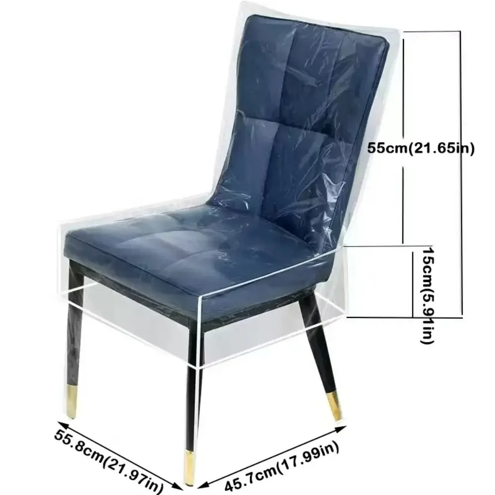 New Transparent Chair Cover Anti Scratch PVC Dining Chair Slipcover Waterproof Chair Dustproof Covers for Home Dining Room Oasis Select