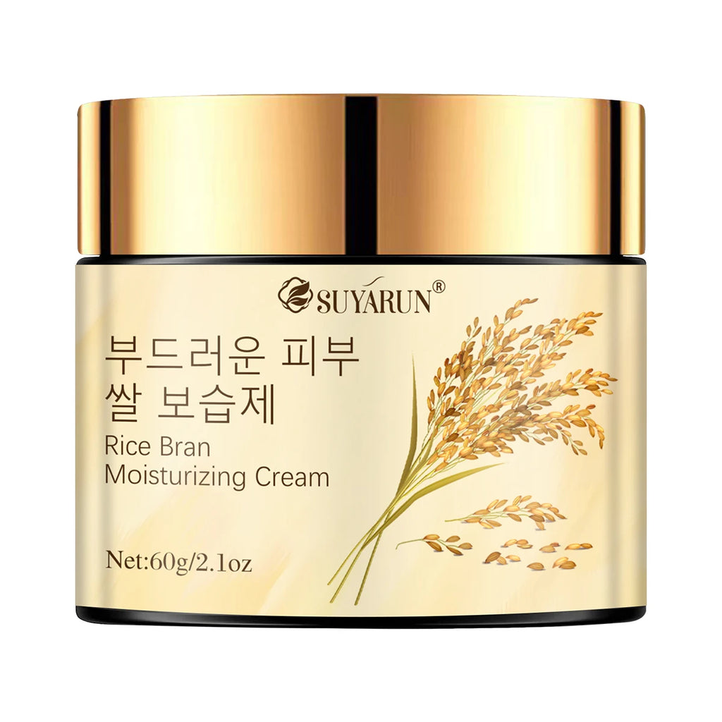 SUYARUN Korean Rice Extract Hydrating Face Cream 24H Moisture - Brightening Nourishing Skincare for Dry Sensitive Skin All Types Oasis Select 60g