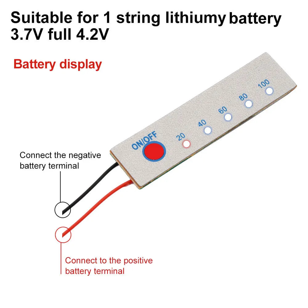 1S 3S 4S 18650 Lithium Battery Pack Battery Level Display Panel LED Percentage Indicator Tester Li-po Li-ion Capacity Indicator Oasis Select 3.7V