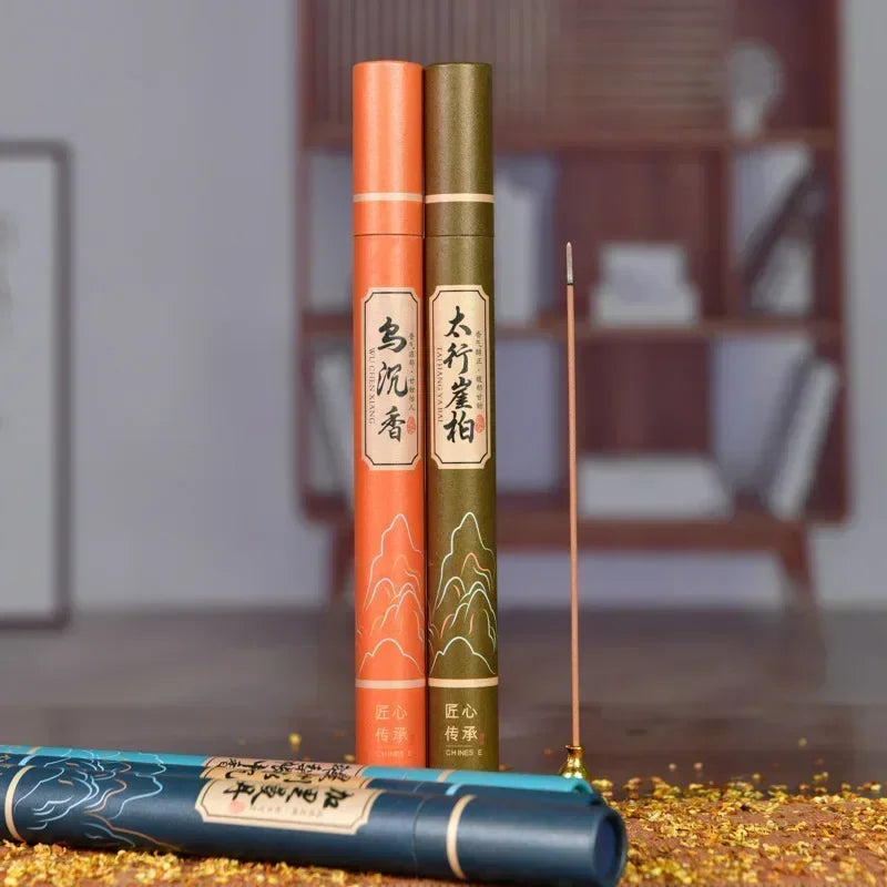 11 Fragrances Available with Gift Box in 20g Cans Approximately 40pcs/can Natural Linear Sandalwood Stick Incense Long-lasting Oasis Select