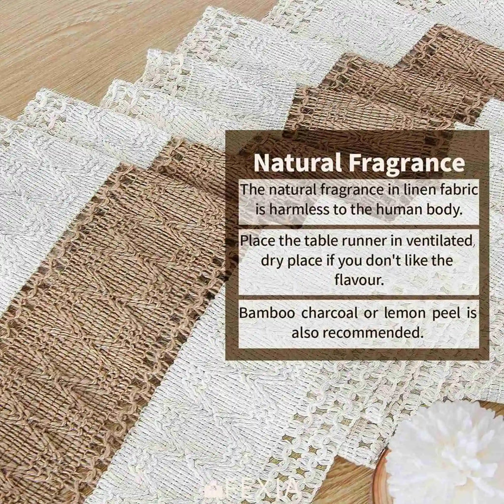 2026-WISH 3X Table Cloth, Cotton And Linen Splicing With Knotted Tassels, Table Flag, Holiday Wedding Decoration, Table Cloth Oasis Select