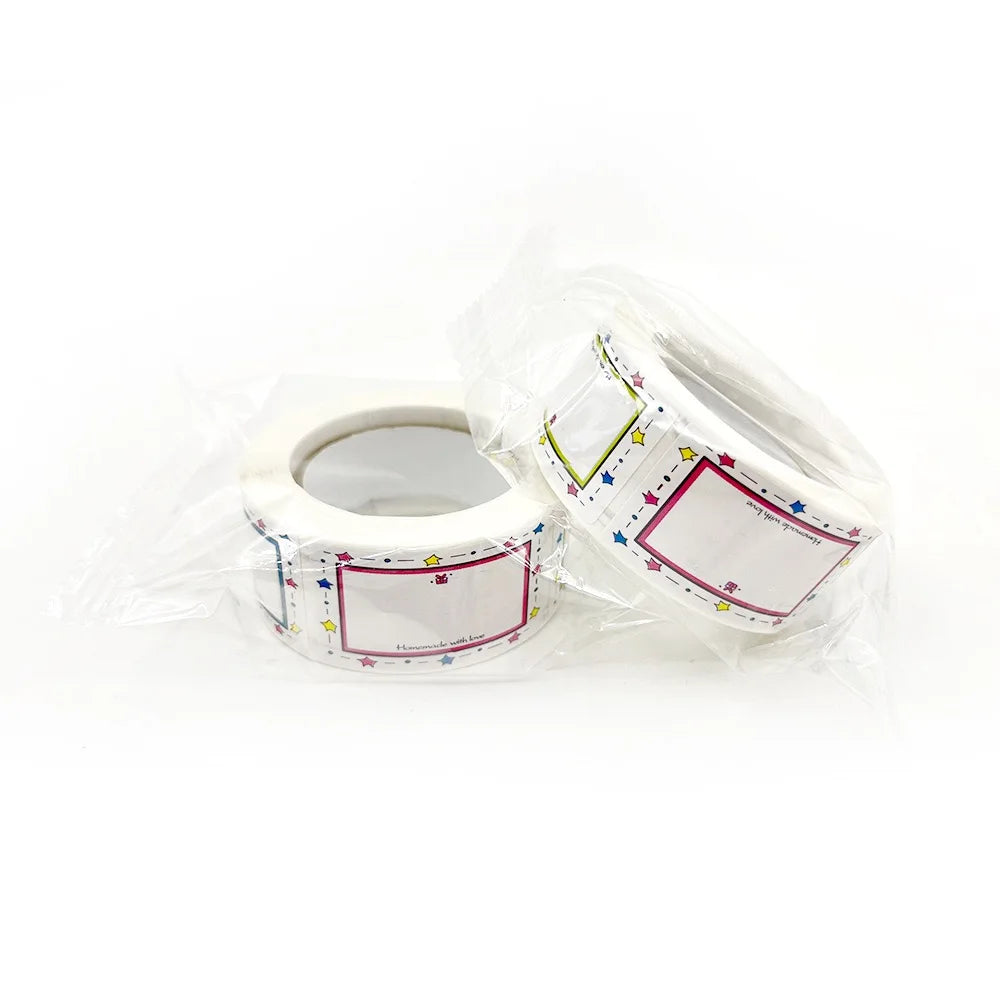 Colourful blank stickers, handwritten marking rolls of assortment marking stickers, large bottle spice stickers, jar stickers Oasis Select