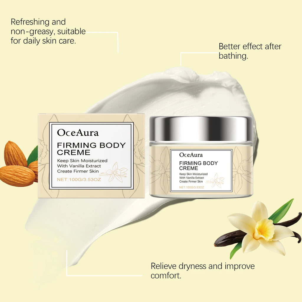 Firming Body Vanilla Scented Body Lotion Moisturizes and Locks in Water Keeps Skin Hydrated Firms Skin and Smooths Wrinkles Oasis Select