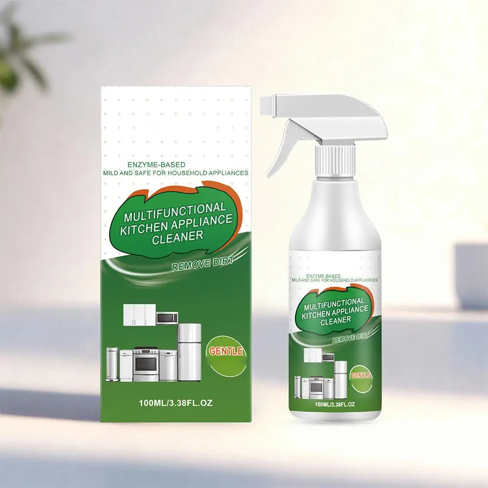 Kitchen Degreaser All-Purpose Heavy-Duty Powerful Refrigerator Cleaner Spray Protect Hand During Cleaning for Oven Counter Stove Oasis Select
