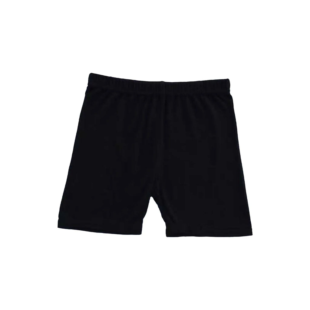 Girls Summer Safety Leggings Cycling Pants Children Anti-emptied Stretch Solid Color Mid-rise Yoga Dancing Shorts 1PC Oasis Select Black 110