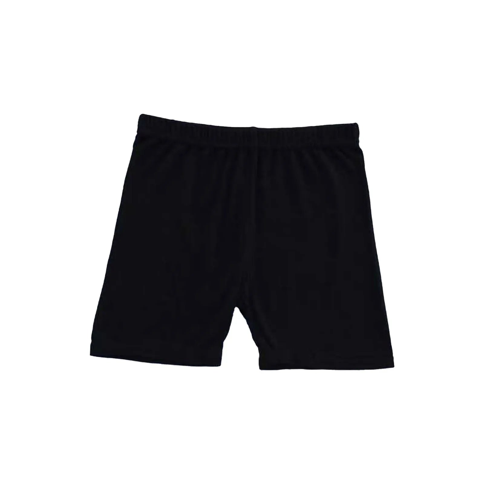 Girls Summer Safety Leggings Cycling Pants Children Anti-emptied Stretch Solid Color Mid-rise Yoga Dancing Shorts 1PC Oasis Select Black 110