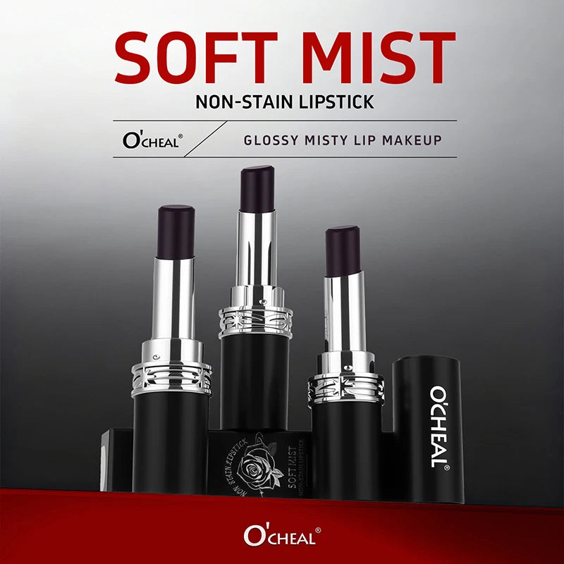 O'CHEAL Soft Mist Matte Lipstick – Waterproof, Long-Lasting
