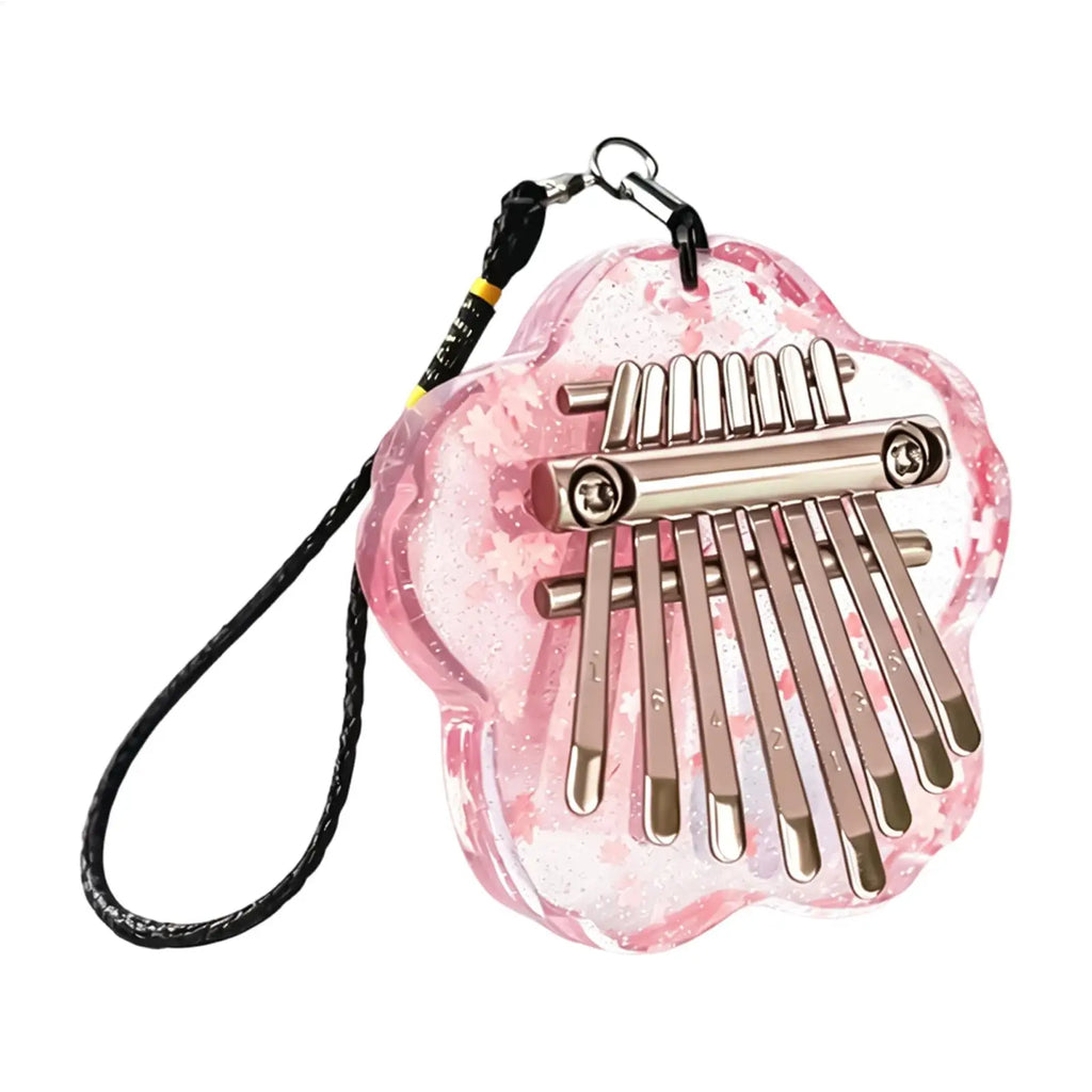 8-key Finger Thumb Piano Mini Kalimba Portable Finger Piano for Adults and Children Kalimba Musical Instrument Gift Mini Pendant Oasis Select