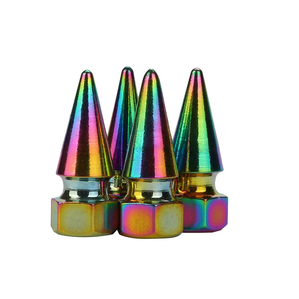 Automotive Parts Bullet Head Screw Valve Cap Personalized Modification Pointed Valve Valve Bicycle Motorcycle In Stock Oasis Select 4pcs