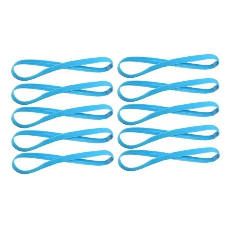 5Pcs Candy Color Women Men Yoga Hair Bands Sports Headband Girls Sport Anti-slip Elastic Rubber Sweatband Football Running Oasis Select 10pcs Blue