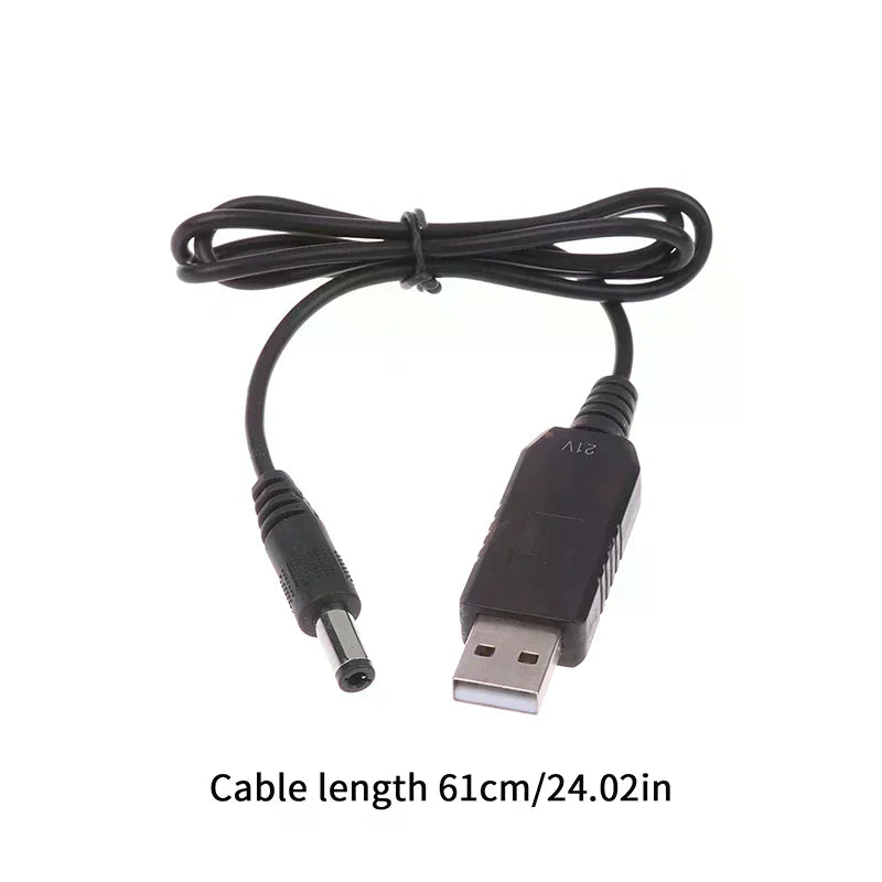 USB 5V To 21V Boost Charging Cable USB Power Boost Line DC 21V Interface Lithium Battery Charger Adapter Oasis Select
