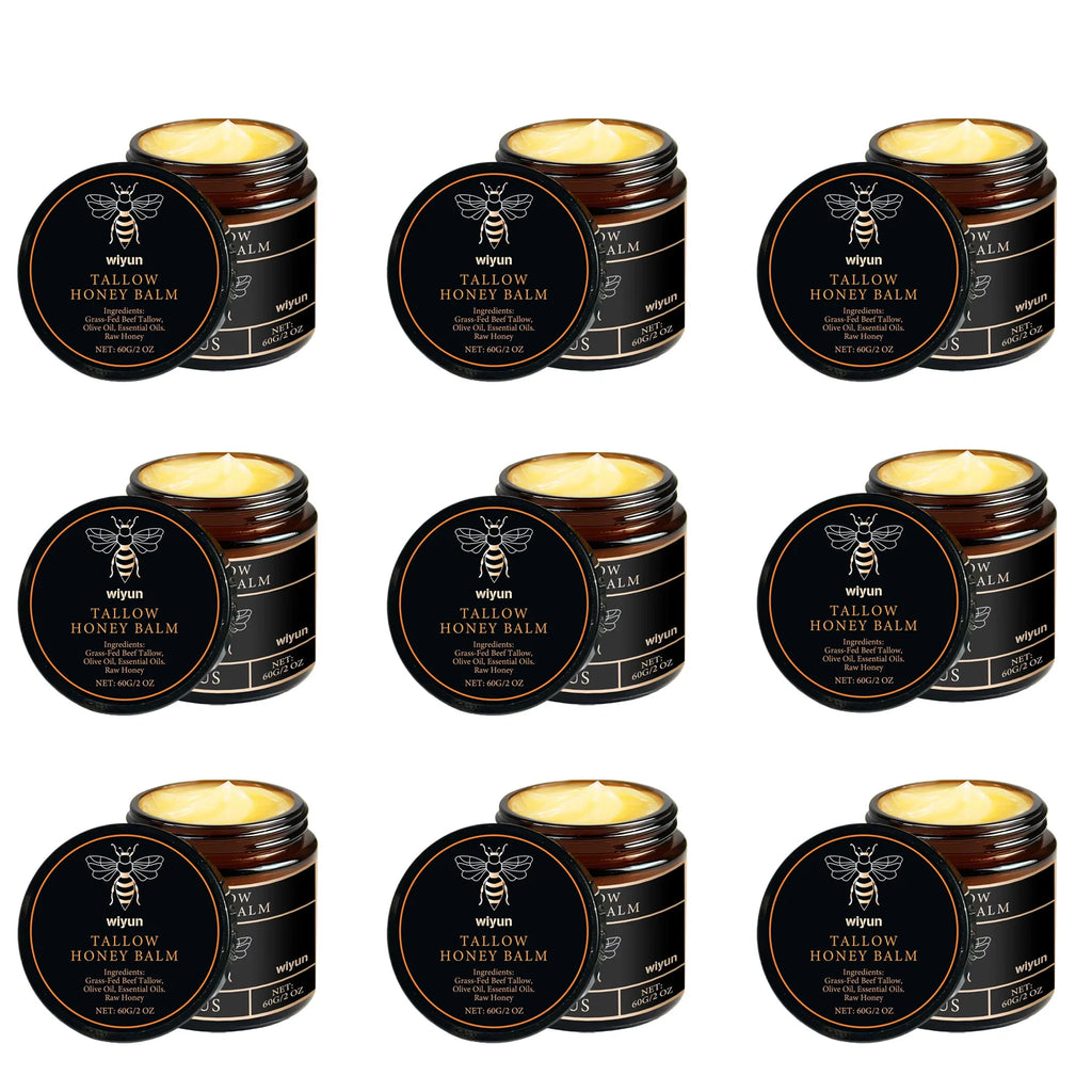 Organic Grass-Fed Beef Tallow Balm with Raw Honey Moisturizer Tallow Moisturizing Balm Oasis Select 540g