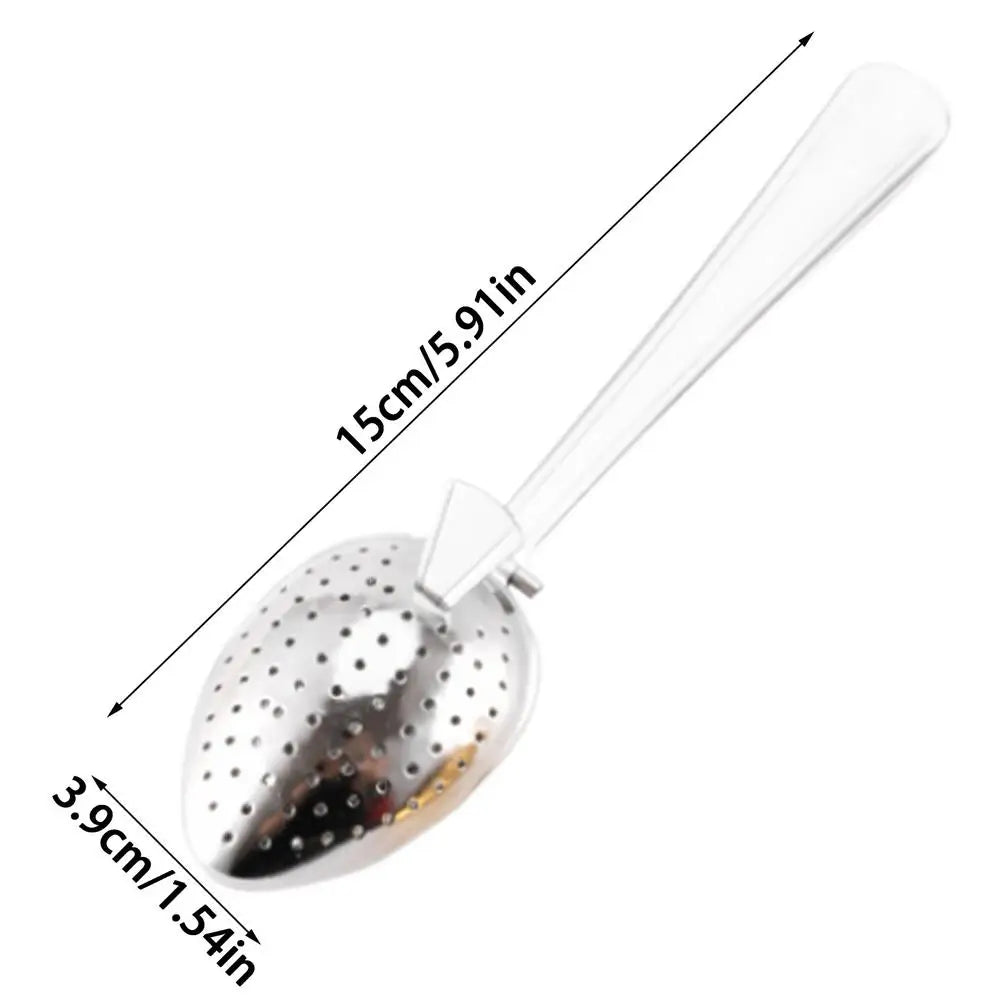 1PC Stainless Steel Tea Infuser Sieve Tools For Spices Bag Infusor Ball Tea Filter Maker Brewing Services Teaware Tea Strainer Oasis Select Silver 1PC