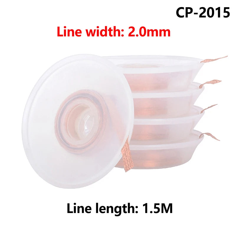 5 PCS Desoldering Wire Braid Soldering Mesh Welding Parts Low Residue No-Clean Solder Tin Remover Tool Oasis Select A3