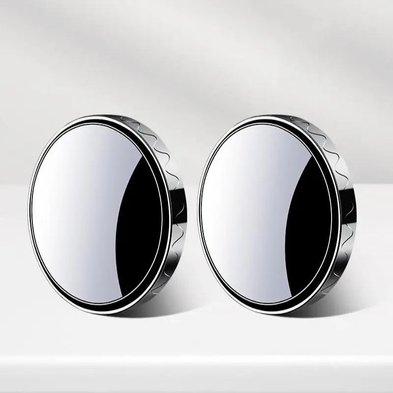 1 Pair 360 Blind Spot Mirror Adjustable Round Frame Wide-angle Rearview Car Rearview Sucker Mirrors Auxiliary Convex Mirror Oasis Select A3