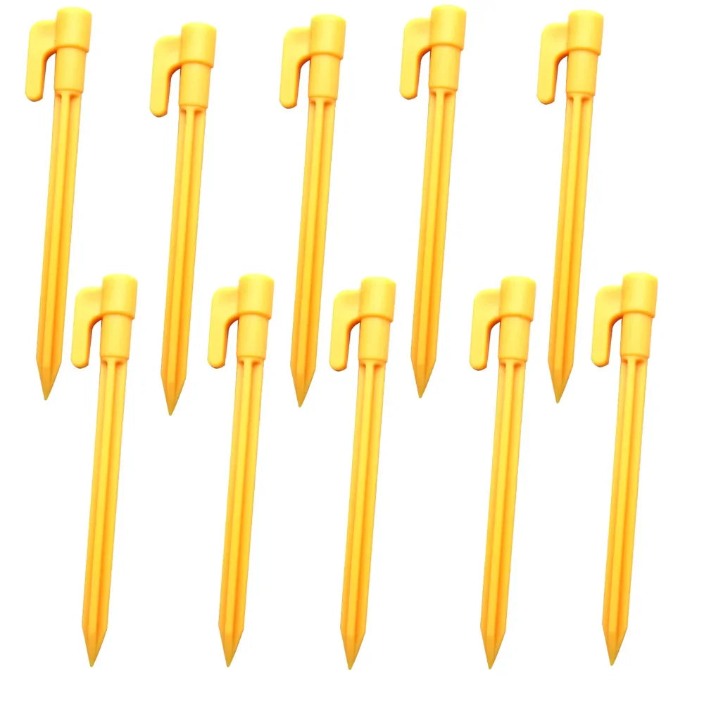 outdoor Camping Tent Nails Sand Ground Triangular Stake Ground Awning Camping Tools Plastic Tent Pegs Nail Oasis Select