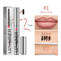 Lipliner Peel Off Lip Liner Stain Peel Off Lip Liner Tattoo Waterproof Matte Long-Lasting Brown Nude Lip Color Cosmetics Makeup Oasis Select 1