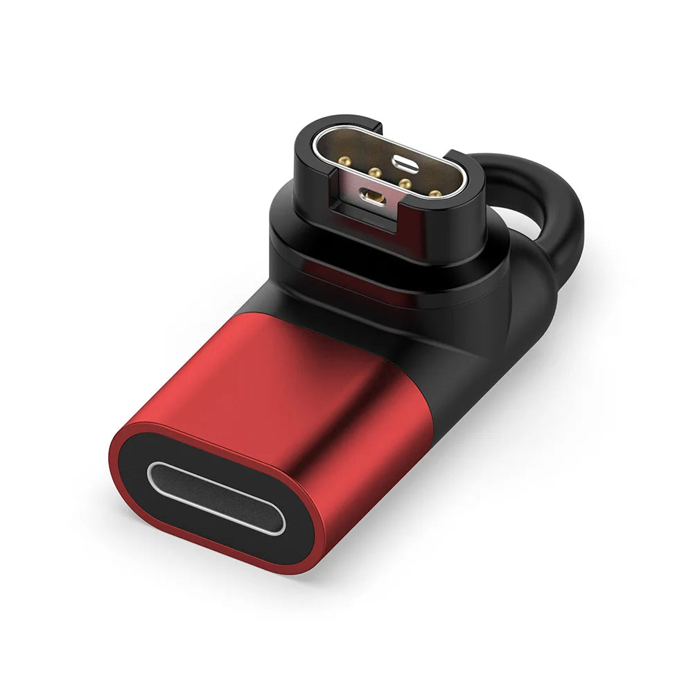 Type-C Adapter for Garmin Fenix 8 7 Instinct Forerunner Charger Watch Charging Adapter Oasis Select Red