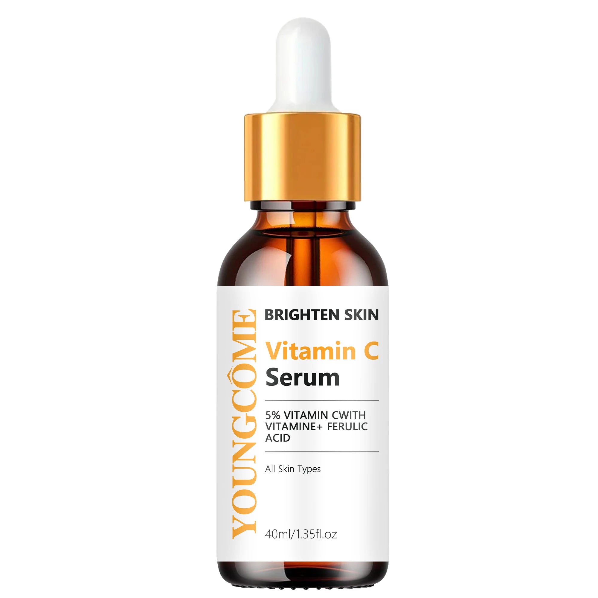 Vitamin C Serum with Vitamin E & Ferulic Acid, Brighten skin Serum for All Skin Types, Daily Conditions Face Serum Oasis Select 40ml