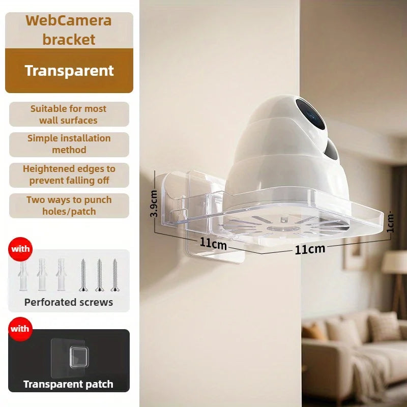 Universal Non-Drilling Wall Mount for CCTV Camera - Durable and Space-Saving Storage Holder Oasis Select B Clear