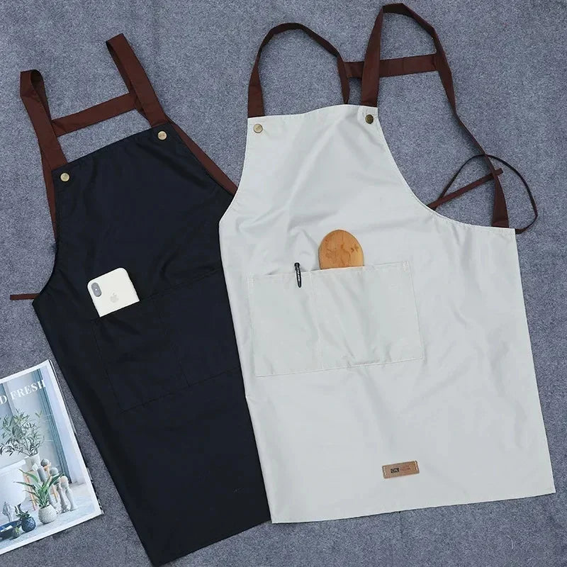 Resistant Dirt Apron Waterproof and Oil Resistant Household Kitchen Cooking Fashion Apron Adult Work Clothes Kitchen Accessories Oasis Select