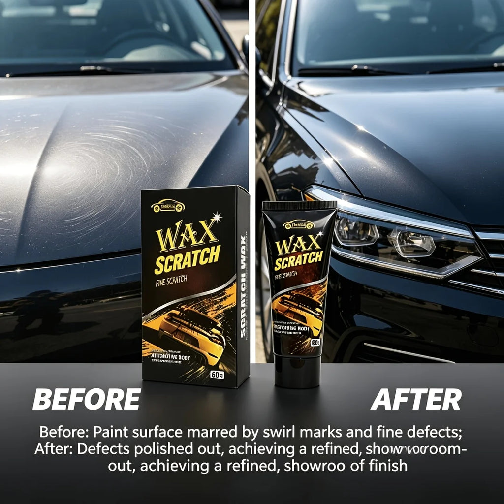 Car Scratch Repair Wax, Fine Scratch Remover & Polish Restorer, Erases Scratches & Restores Shine for Automotive Body Oasis Select