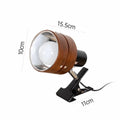 Retro Japanese Solid Wood Swing Arm Clip Wall Lamp 7W LED